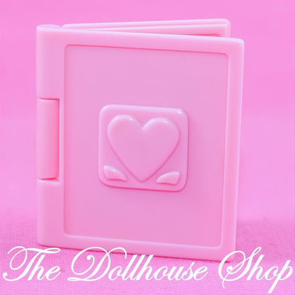 Fisher-Price Loving Family Dollhouse Miniature Pink horse Pony Book Nursery-The Dollhouse Shop