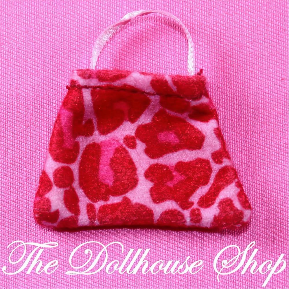 Fisher-Price Loving Family Dollhouse Mom Doll's Pink Red Handbag Bag-The Dollhouse Shop