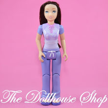 Fisher-Price Loving Family Dollhouse Mom Mother Doll Purple Brown Hair-The Dollhouse Shop