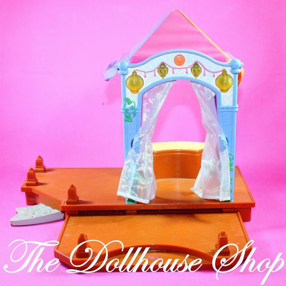 Fisher-Price Loving Family Dollhouse Music Lights Backyard Cabana Deck-The Dollhouse Shop