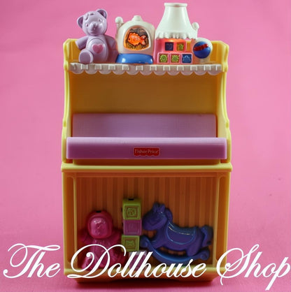 Fisher-Price Loving Family Dollhouse Music Lights Changing Table Nursery-The Dollhouse Shop
