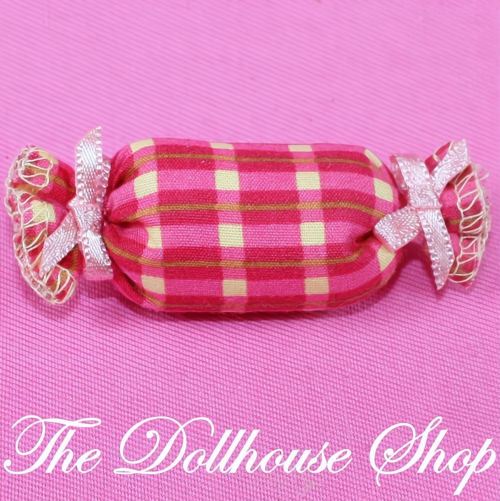 Fisher-Price Loving Family Dollhouse Neck Roll Red Pillow Parents Bedroom-The Dollhouse Shop