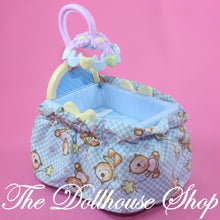 Fisher-Price Loving Family Dollhouse Nursery Blue Baby Boy Doll Crib Cradle-The Dollhouse Shop