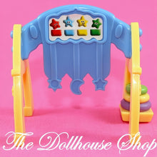 Fisher-Price Loving Family Dollhouse Nursery Blue Baby Doll's Play Gym-The Dollhouse Shop