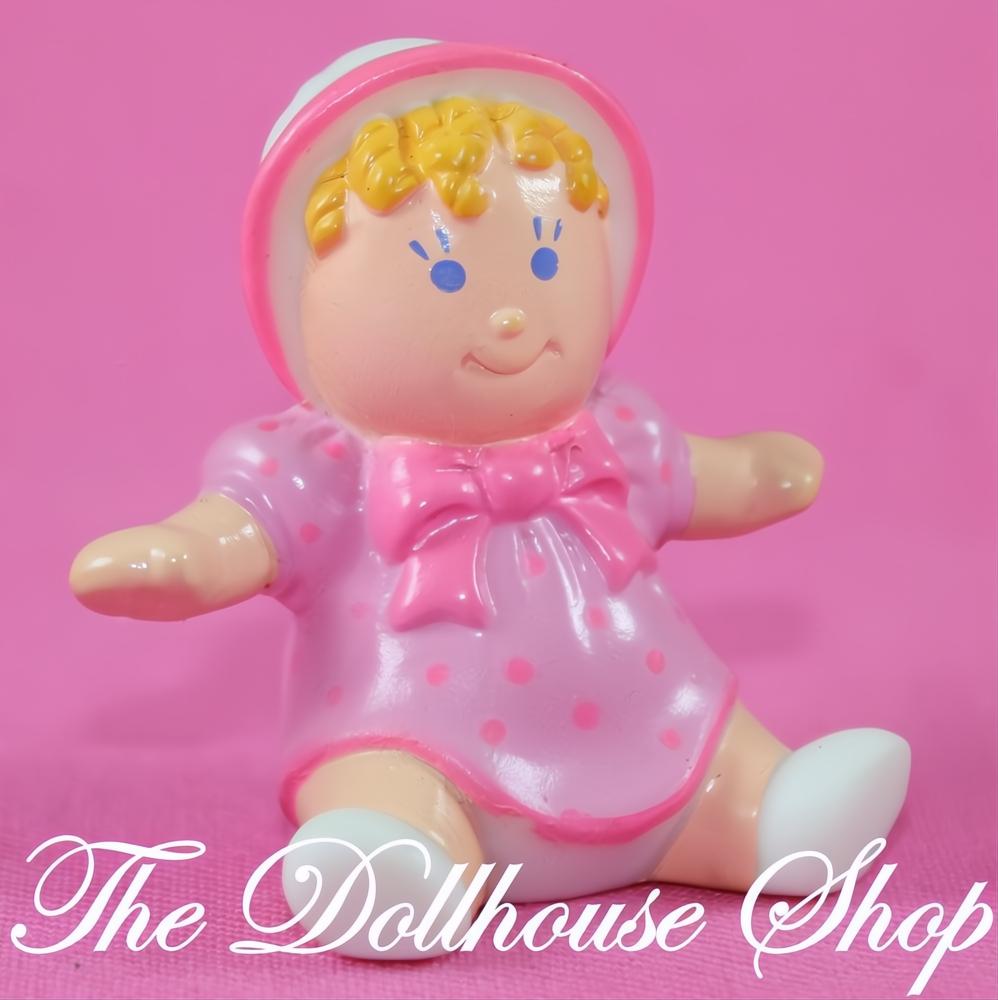 Fisher-Price Loving Family Dollhouse Nursery Miniature Pink Toy Crib Doll-The Dollhouse Shop