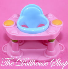 Fisher-Price Loving Family Dollhouse Nursery Pink Baby Doll Exersaucer Seat-The Dollhouse Shop