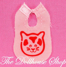 Fisher-Price Loving Family Dollhouse Nursery Pink Baby Girl Doll Feeding Bib-The Dollhouse Shop