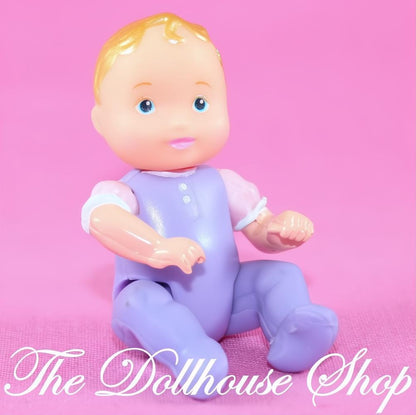 Fisher-Price Loving Family Dollhouse Nursery Purple Baby Girl Boy Doll-The Dollhouse Shop