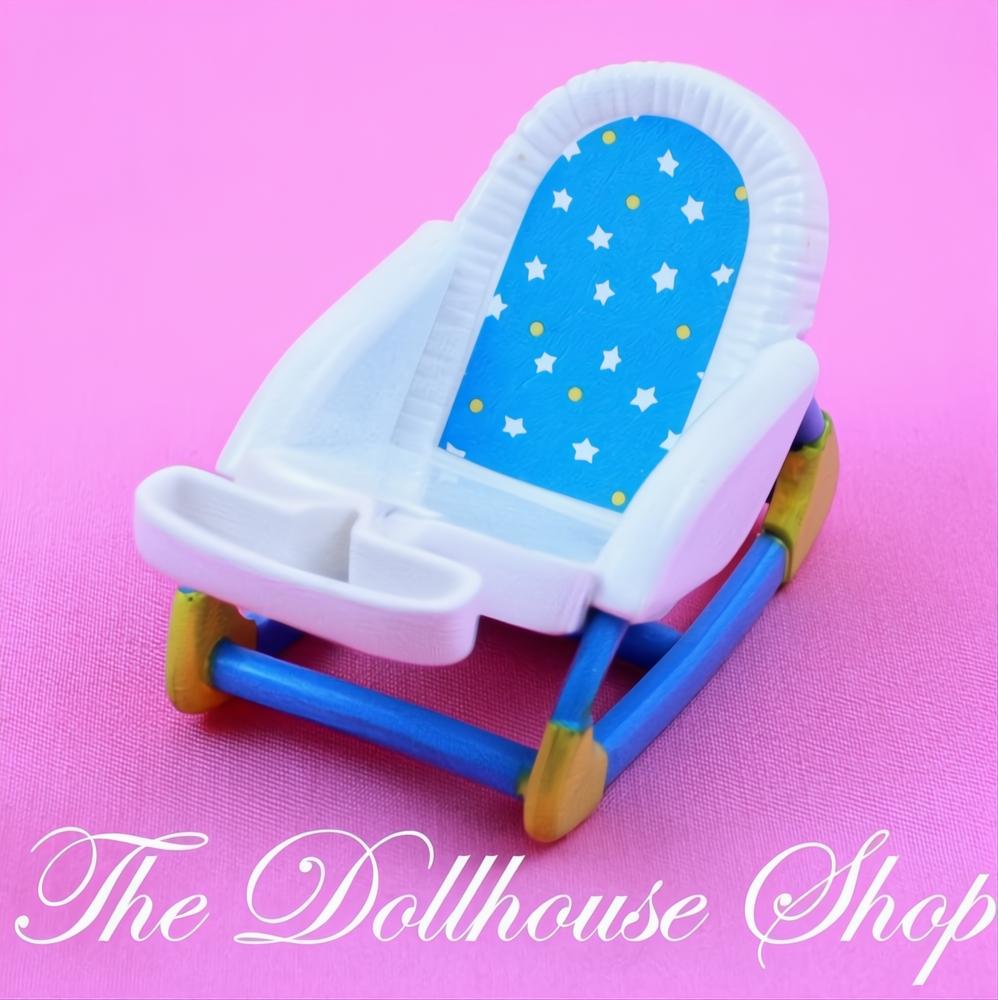 Fisher-Price Loving Family Dollhouse Nursery Rocker Doll Bouncy Seat-The Dollhouse Shop