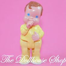 Fisher-Price Loving Family Dollhouse Nursery Yellow Baby Doll Thumb-The Dollhouse Shop
