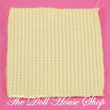Fisher-Price Loving Family Dollhouse Nursery Yellow Waffle Crib Blanket-The Dollhouse Shop