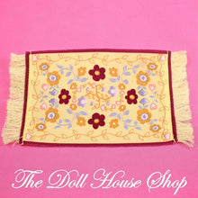 Fisher-Price Loving Family Dollhouse Office Living Room Flower Floor Rug-The Dollhouse Shop