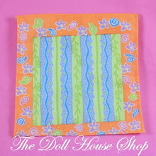 Fisher-Price Loving Family Dollhouse Orange Camping Picnic Blanket Rug-The Dollhouse Shop