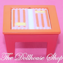 Fisher-Price Loving Family Dollhouse Orange Flip Game Table Checkers Draught-The Dollhouse Shop