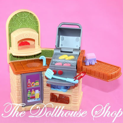 Fisher-Price Loving Family Dollhouse Outdoor Barbecue BBQ Grill Barbeque-The Dollhouse Shop