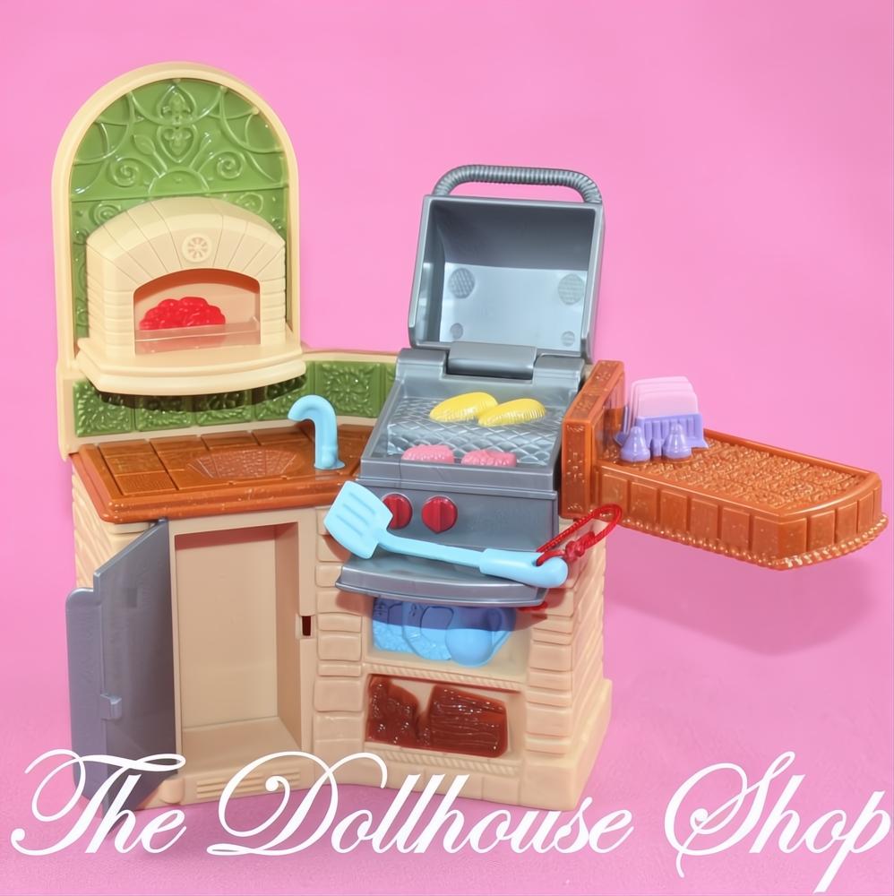Fisher-Price Loving Family Dollhouse Outdoor Barbecue BBQ Grill Barbeque-The Dollhouse Shop