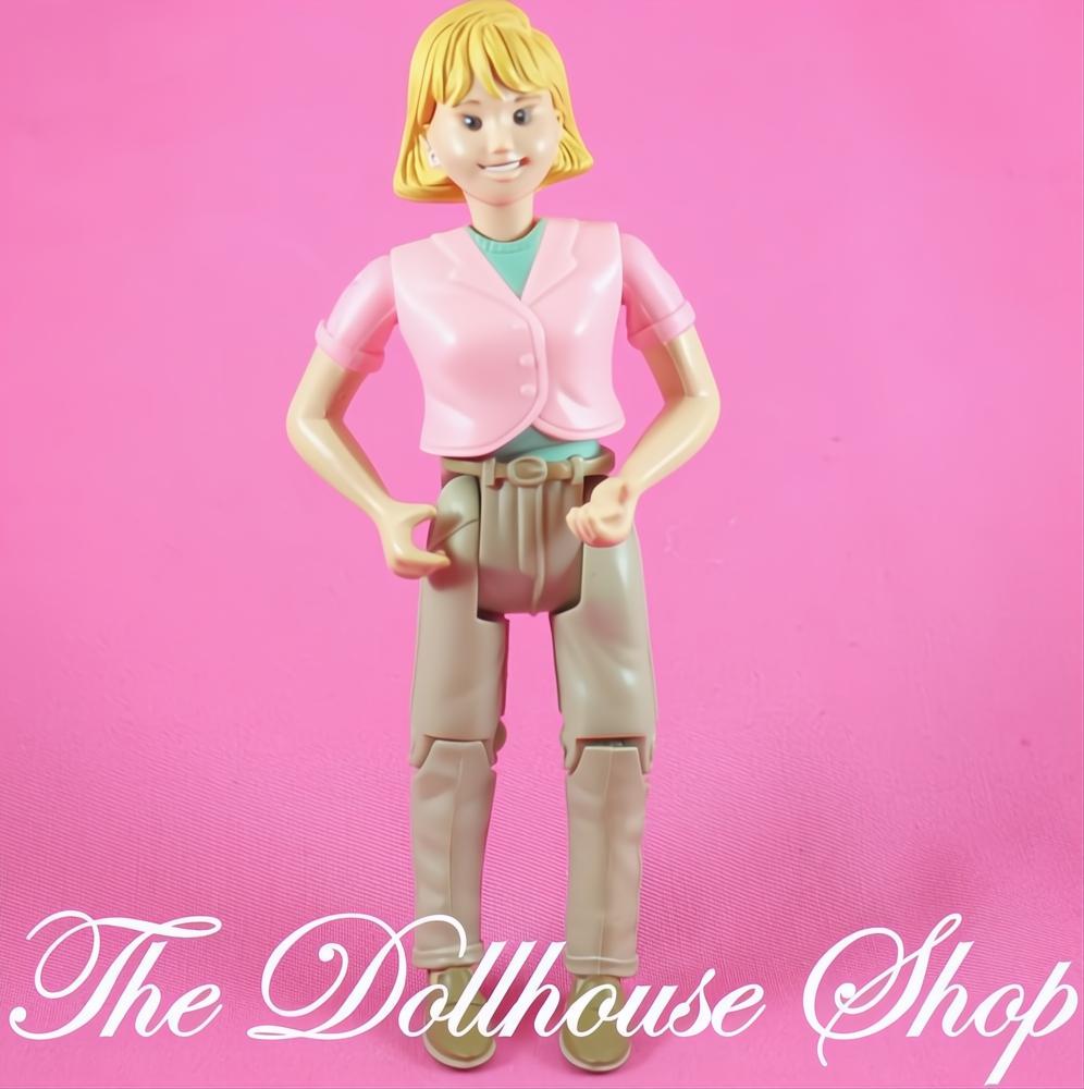 Fisher-Price Loving Family Dollhouse People Blonde Mom Mother Pink Doll-The Dollhouse Shop