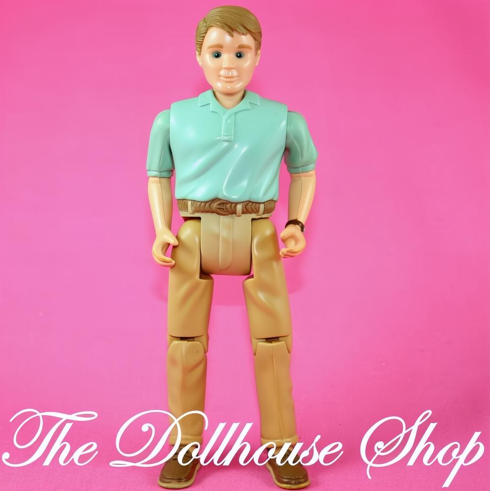 Fisher-Price Loving Family Dollhouse People Dad Father Man Green Shirt Doll-The Dollhouse Shop