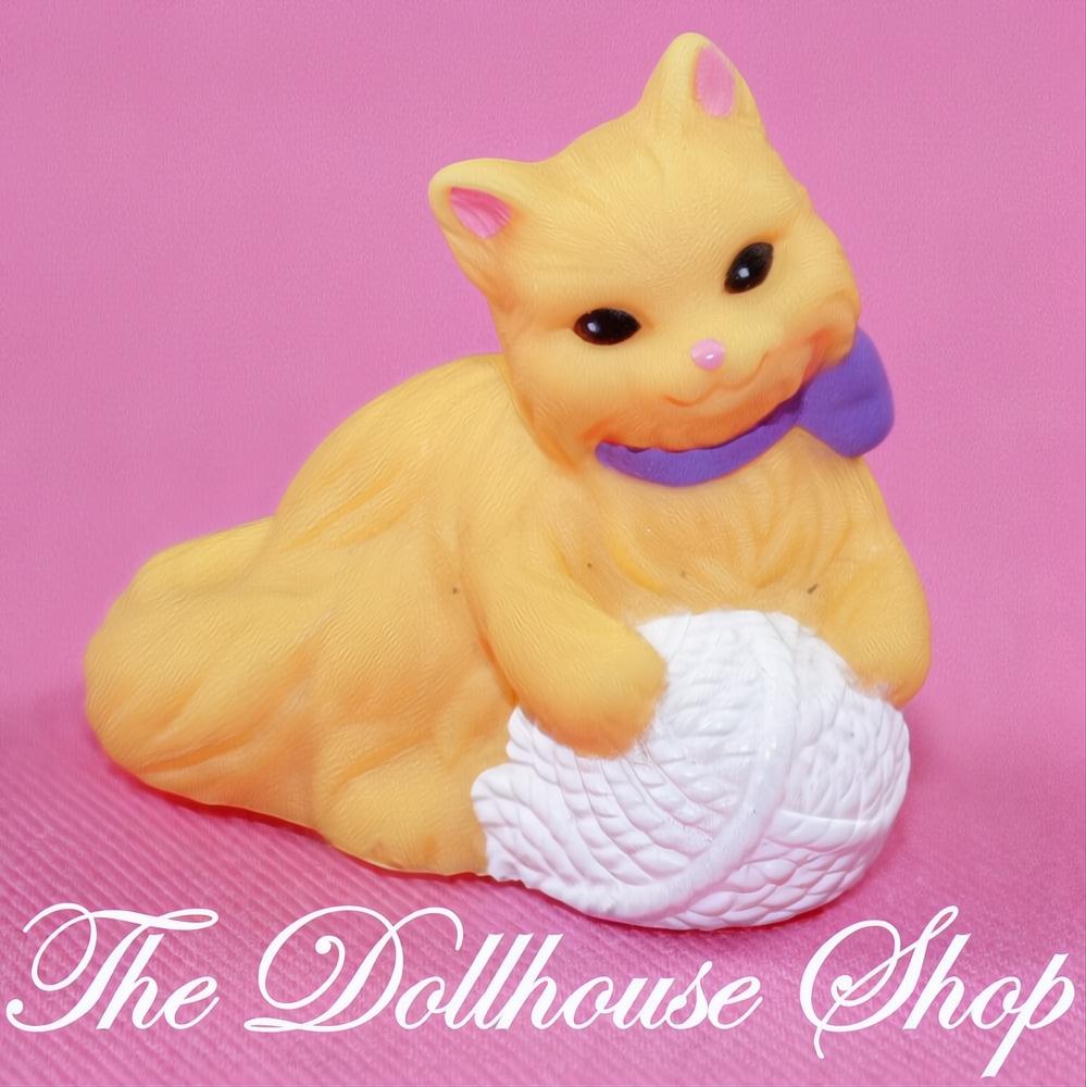 Fisher-Price Loving Family Dollhouse Pet Kitten Kitty Cat Yarn String-The Dollhouse Shop