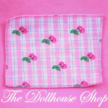 Fisher-Price Loving Family Dollhouse Picnic Rug Cherry Blanket Nibbles-The Dollhouse Shop