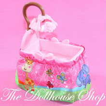 Fisher-Price Loving Family Dollhouse Pink Baby Girl Crib Mobile Nursery-The Dollhouse Shop