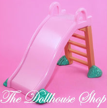 Fisher-Price loving Family Dollhouse Pink Backyard Fun Slide Playground-The Dollhouse Shop