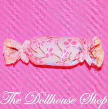 Fisher-Price Loving Family Dollhouse Pink Floral Neck Roll Pillow Cushion-The Dollhouse Shop