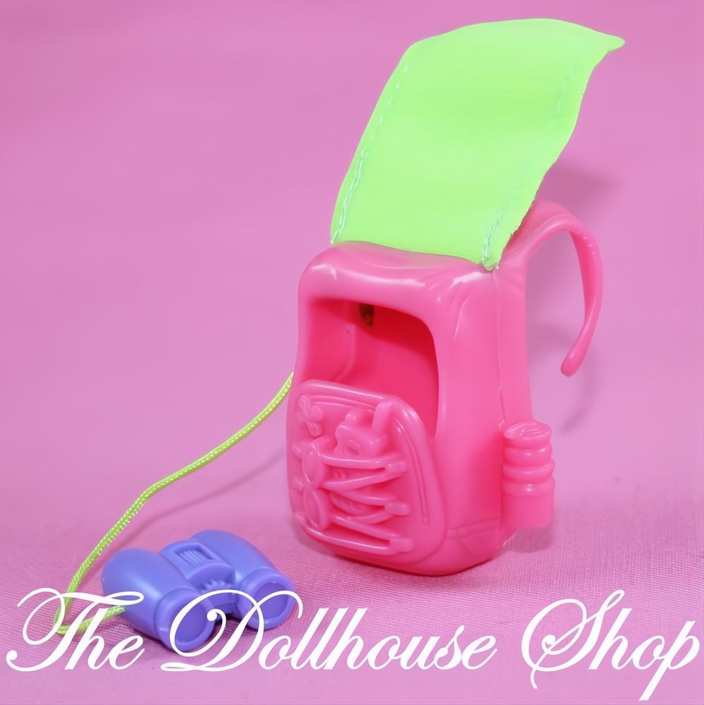 Fisher-Price Loving Family Dollhouse Pink Hiking Camping Bag Backpack-The Dollhouse Shop