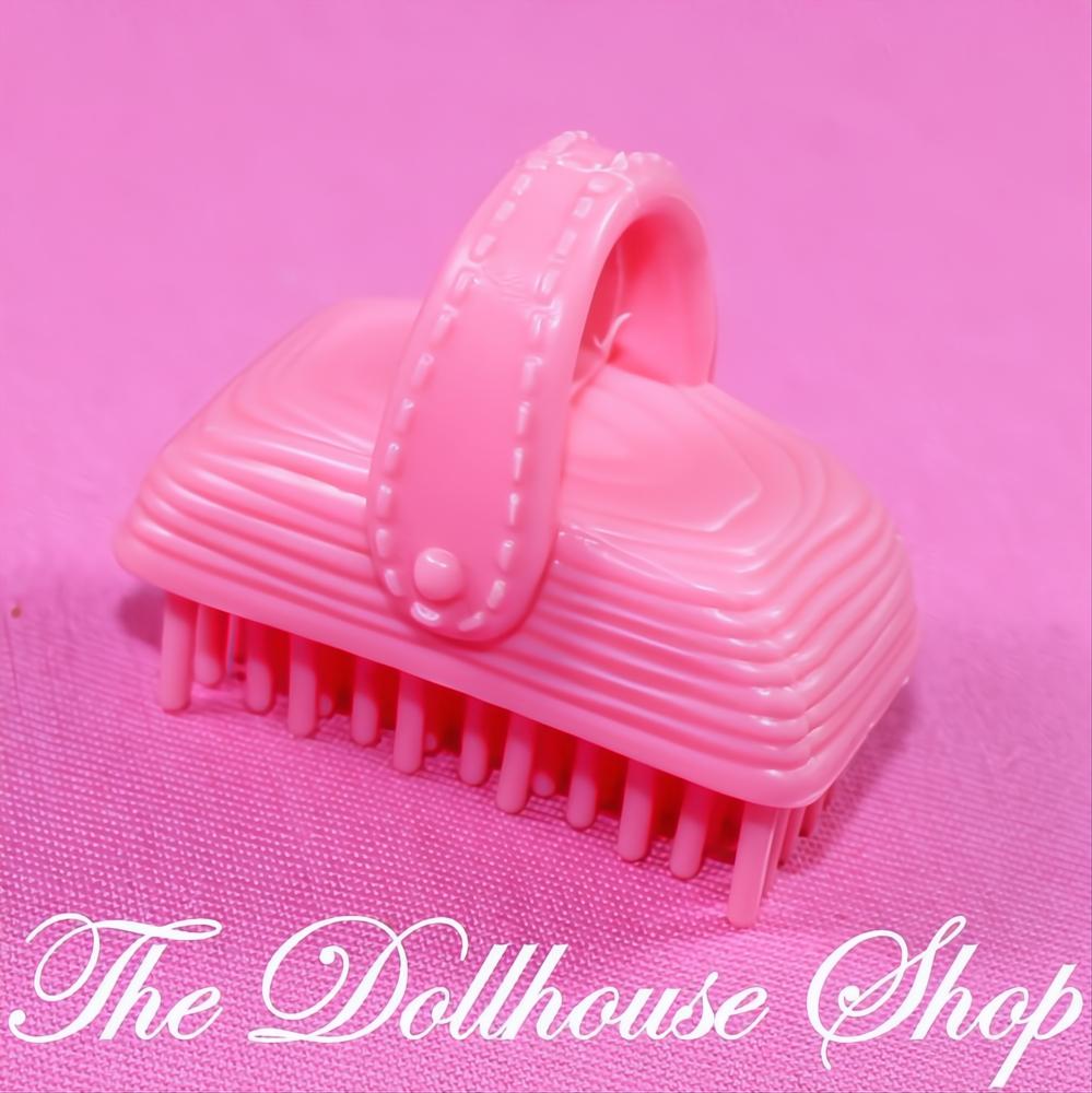 Fisher Price Loving Family Dollhouse Pink Horse Pony Hair Stable Brush-The Dollhouse Shop