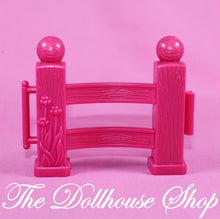 Fisher Price Loving Family Dollhouse Pink Horse Pony Stable Fence Piece-The Dollhouse Shop