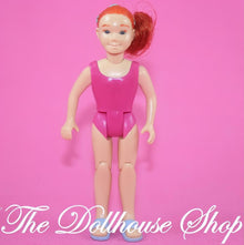 Fisher-Price Loving Family Dollhouse Pink Hot Tub Swimming Pool Girl Swimmer-The Dollhouse Shop