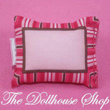 Fisher-Price Loving Family Dollhouse Pink Kids Bedroom Canopy Bed Pillow-The Dollhouse Shop
