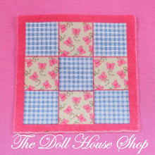 Fisher-Price Loving Family Dollhouse Pink Nursery Blanket picnic rug-The Dollhouse Shop