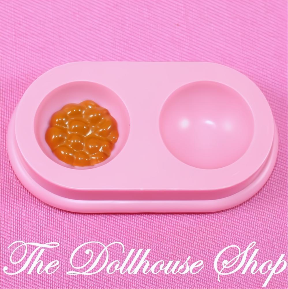 Fisher-Price Loving Family Dollhouse Pink Pet Cat Dog Food Water Bowl-The Dollhouse Shop