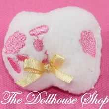 Fisher-Price Loving Family Dollhouse Pink White Crib Pillow Nursery-The Dollhouse Shop