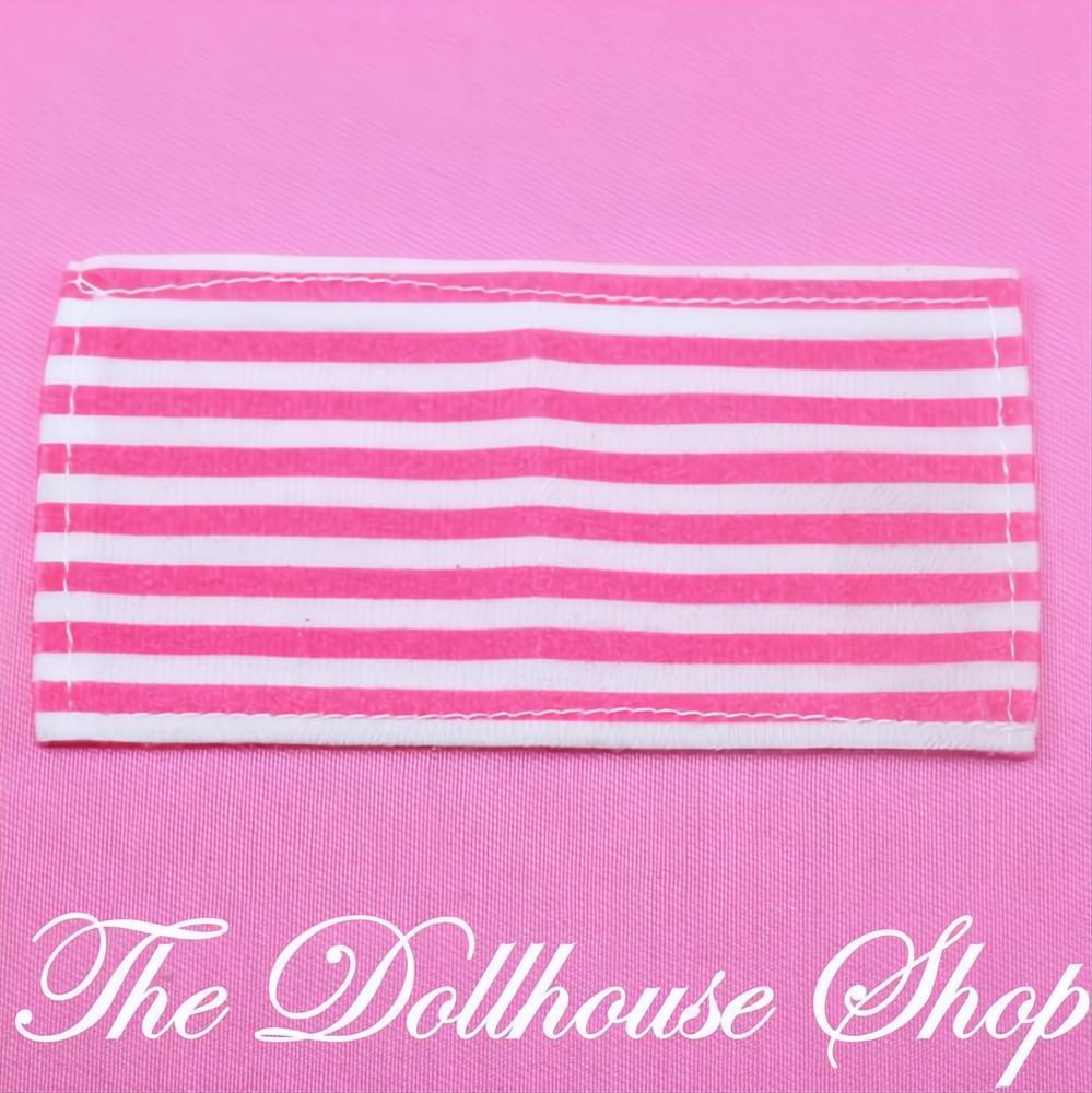 Fisher Price Loving Family Dollhouse Pink White Striped Towel Pool Spa Hot Tub-The Dollhouse Shop