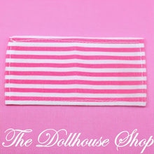 Fisher-Price Loving Family Dollhouse Pink White Striped Towel Pool Spa Hot Tub-The Dollhouse Shop