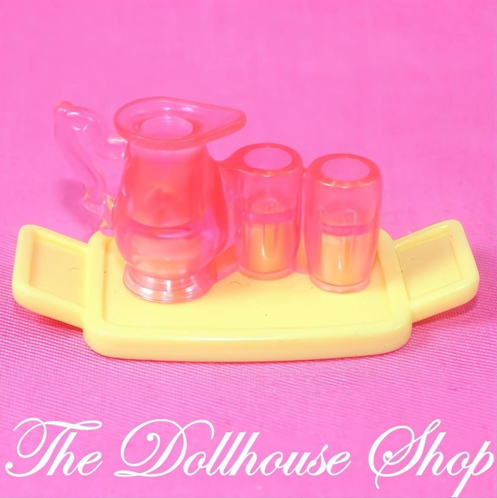 Fisher-Price Loving Family Dollhouse Pitcher Lemonade Drinks Tray Food-The Dollhouse Shop
