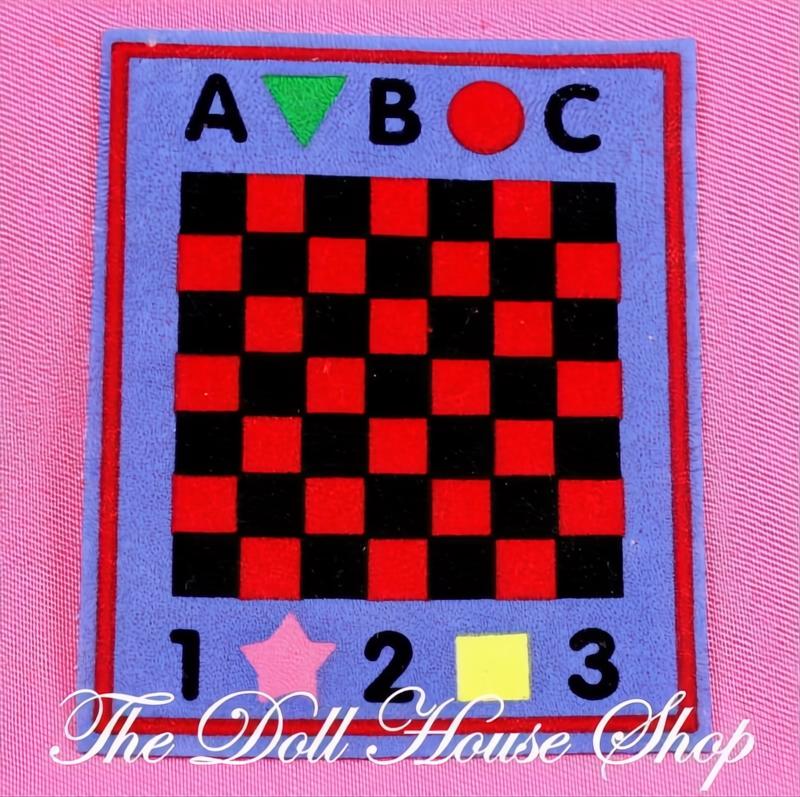 Fisher-Price Loving Family Dollhouse Playroom Nursery Floor Rug ABC 123-The Dollhouse Shop