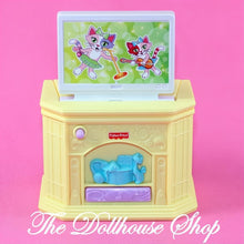 Fisher-Price Loving Family Dollhouse Pop Up Yellow TV Television Sounds-The Dollhouse Shop