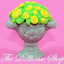 Fisher-Price Loving Family Dollhouse Potted Plant Flowers Gray Vase-The Dollhouse Shop