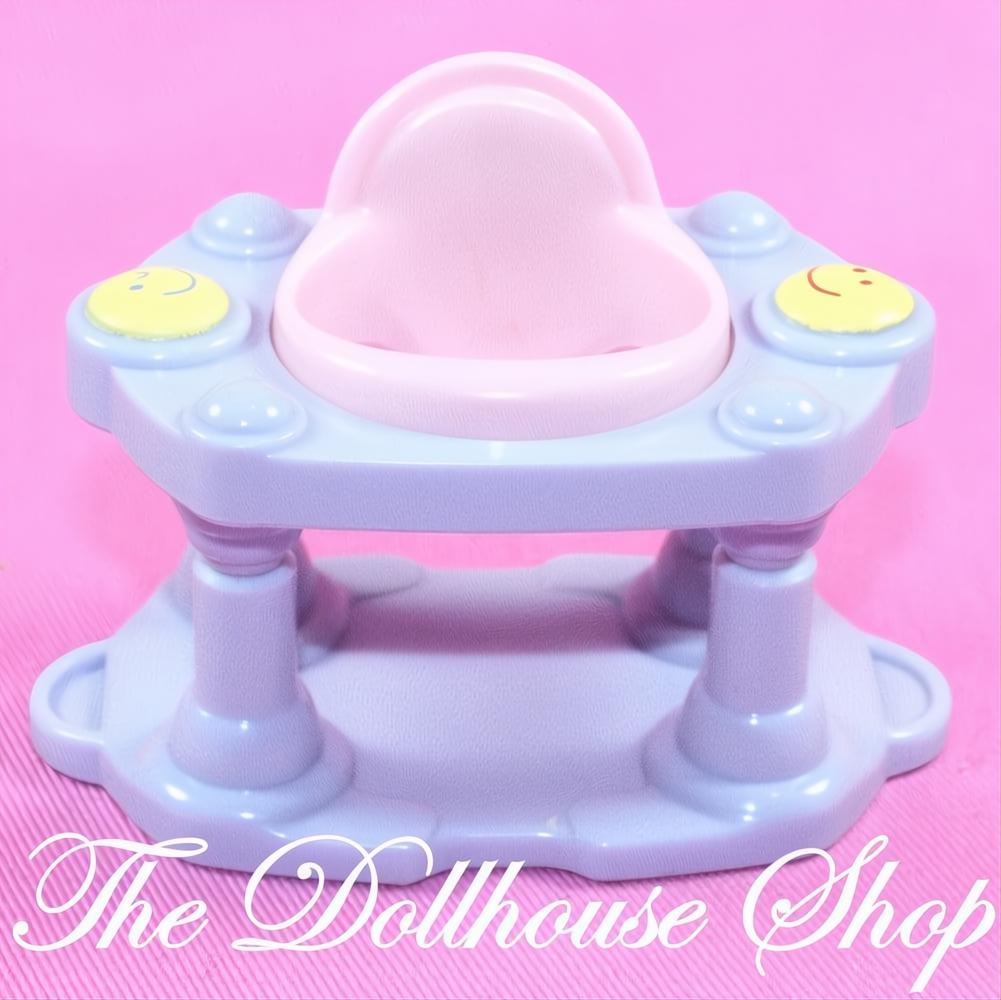 Fisher Price Loving Family Dollhouse Purple Baby Doll Exersaucer Nursery Walker-The Dollhouse Shop