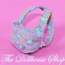 Fisher Price Loving Family Dollhouse Purple Floral Baby Doll Carrier Nursery-The Dollhouse Shop