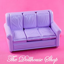 Fisher Price Loving Family Dollhouse Purple Fold-Out Sofa Couch-The Dollhouse Shop