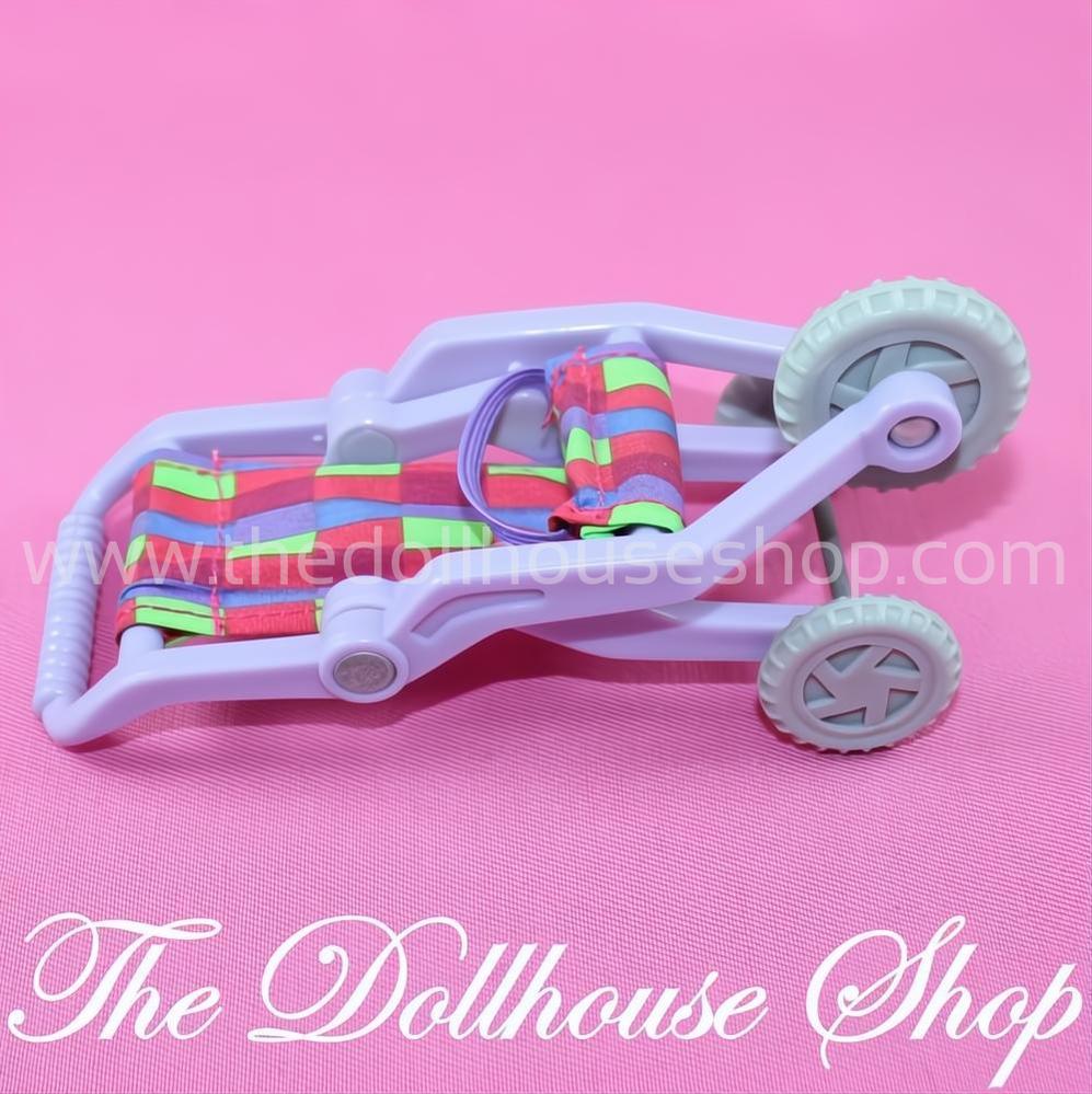 Fisher-Price Loving Family Dollhouse Purple Folding Jogger Stroller