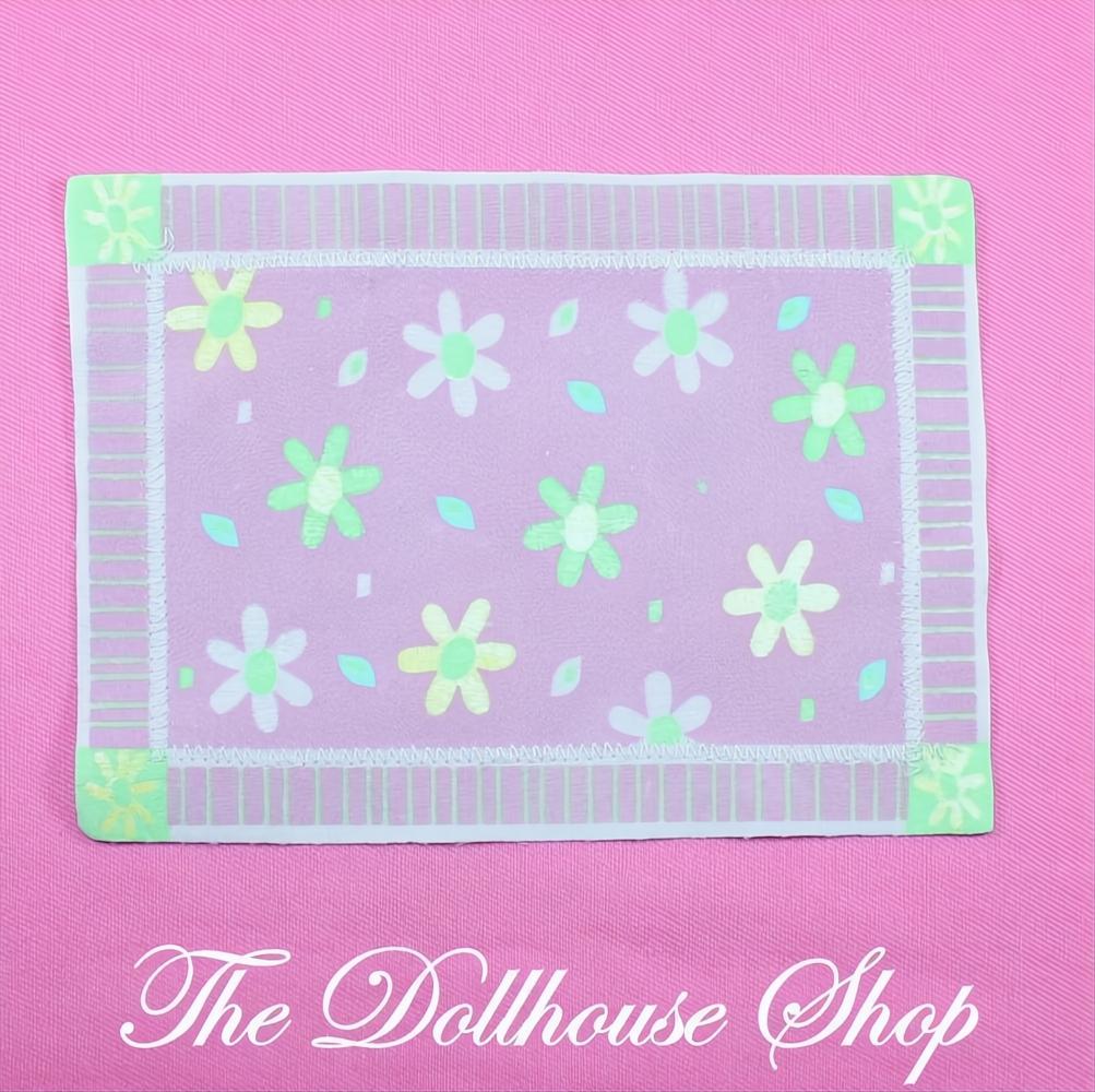 Fisher-Price Loving Family Dollhouse Purple Living Area Floor Rug-The Dollhouse Shop