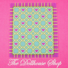 Fisher Price Loving Family Dollhouse Purple Living Room Floor Rug-The Dollhouse Shop