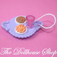 Fisher-Price Loving Family Dollhouse Purple Pretzels Snack Food Tray Drink-The Dollhouse Shop