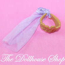 Fisher-Price Loving Family Dollhouse Purple Princess Crown Tiara veil-The Dollhouse Shop