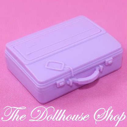 Fisher-Price Loving Family Dollhouse Purple RV Travel Suitcase Luggage Bag-The Dollhouse Shop